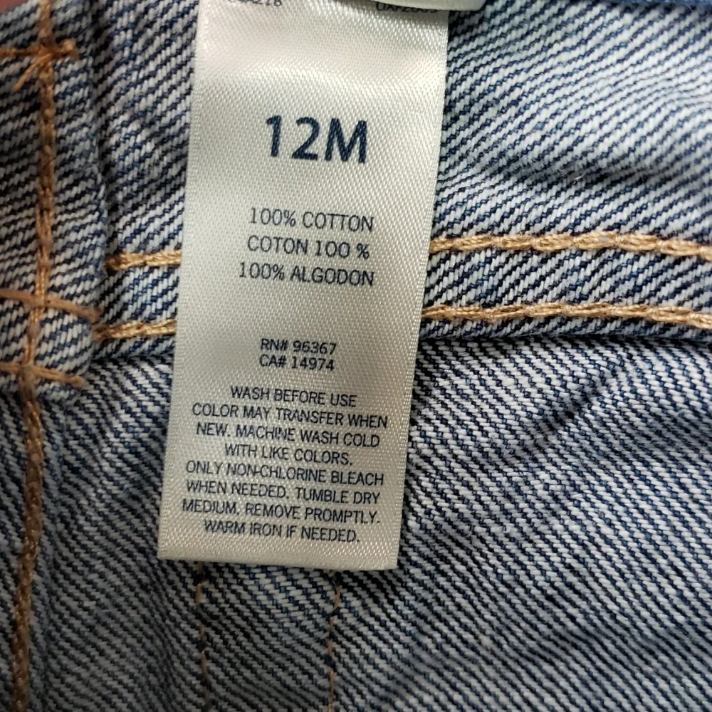 Oshkosh B'Gosh Straight Denim Blue Jeans, Size 12 Months